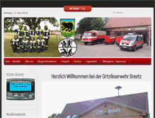 Tablet Screenshot of feuerwehr-dreetz.de